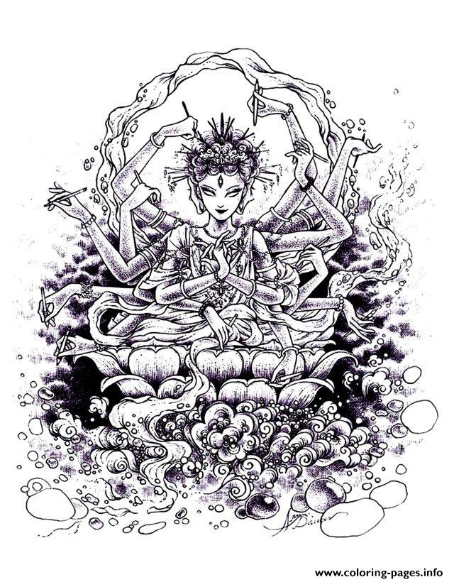 Adult Zen Anti Stress India Drawing  coloring